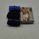 Calvin Klein Men's Cotton Stretch 3-Pack Boxer Brief (Black, Blue Shadow, Cobalt Water)