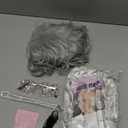 Old Lady Wig for Women,5Pcs Gray Wigs for Women Grandma Wig Costume Breathable and Comfortable with Glasses, Pearl Necklace & Accessories
