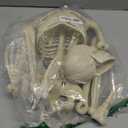 36" Skeleton Halloween Decorations, 3FT Realistic Full Body Movable Posable Joints Skeleton, Creepy Halloween Plastic Skeleton for Graveyard Decorations, Haunted House Props Indoor/Outdoor Decor