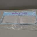Sunnymove 1 PCS American Mahjong Bag - Empty Mahjong Tiles Bag Only with Zippered & Letters, Case Only (Blue,Moh-jong)