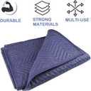 PONGHEI 2 Moving Blankets 40"x 72" Heavy Duty Packing Blankets for Moving Shipping Thick Furniture Wrapping for Moving Supplies Professional Quilted Shipping Blankets
