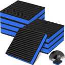 8 Pack Anti Vibration Pads for Washing Machine 4"x4"x7/8", Sound Isolation Vibrating Pad Ribbed Rubber Damping Mat EVA Center for Air Compressors, Conditioner, Treadmill, HVAC Washer Dryer