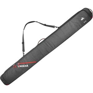 Unigear Ski Bag for Air Travel, 360° Fully Padded Protection, Water-Resistant and Durable up to 192cm for Snow Air Travel Transport (Gray)