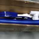 VINGLI Pool Vacuum Cleaner Automatic Sweeper Swimming Pool Creepy Crawler Vacuum with 33FT Hoses (Navy Blue&White)