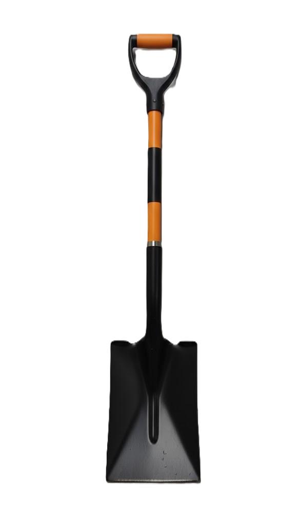 Spade Garden Shovel, Steel Flat Spade with Ergonomic D-Handle, Sharp Blade Square Shovel for Lawn Edging, Digging, Heavy Duty Yard Tool, Easy Cuts in Grass and Turf