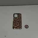 Boaretiu for Motorola Moto G 2025 Case - with Stand Cute Kawaii Fashion 360 Rotate Ring Holder Kickstand Leopard for Women Girls Boys Teens Girly Case for Moto G 2025