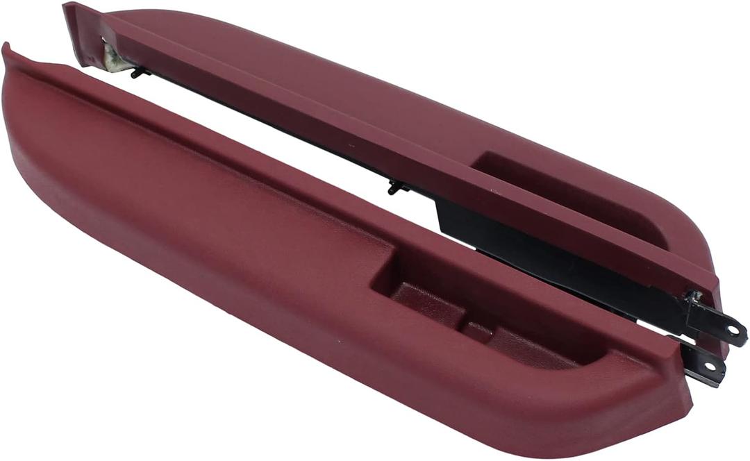NewYall Pack of 2 Red Front Interior Door Armrest Pad Handle Panel for Chevrolet for GMC Blazer C1500 C2500 C3500 K1500 K2500 K3500 Suburban 1988-1994 Left Driver and Right Passenger Side (Red)