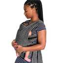 Boppy ComfyFit Adjustable Baby Carrier, 8-35lbs, Heathered Gray, Hybrid Carrier, Newborn to Toddler with Adjustable Straps & Comfort of A Baby Wrap