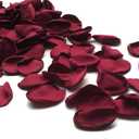 200pcs Silk Rose Petals Burgundy Artificial Flowers Petals Flower Girl for Wedding Romantic Night Valentines Party Dinner Table Decoration