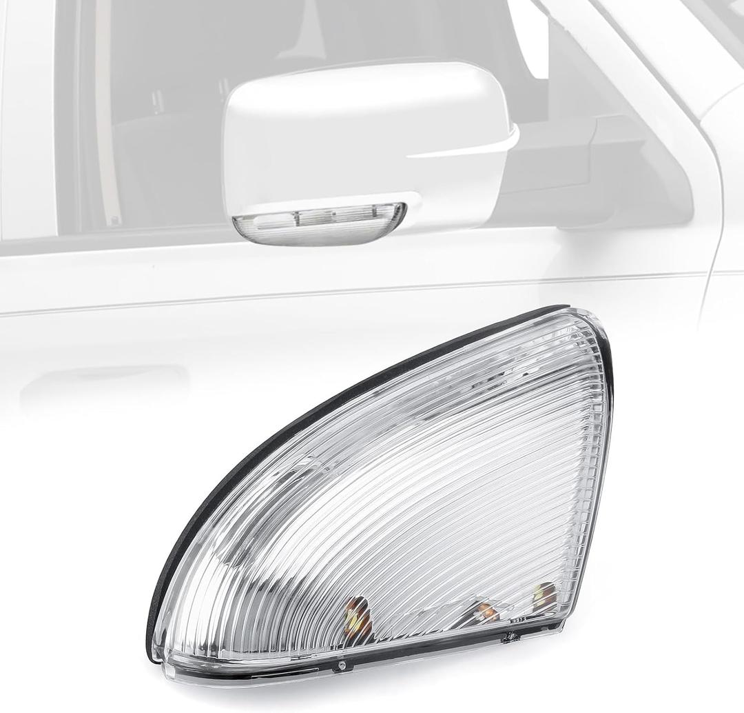 WEILEITE LED Side Mirror Light Turn Signal Puddle Bulb Lens Cover Fit For Dodge Ram 1500 2009-2011 2012 2013 2014 2015 2016 2017 2018 Ram 2500 2010-2018 Right Passenger Replaces 68064948AA 68232478AA