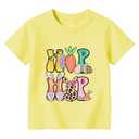 Happy Easter Shirt Kids-Easter for Toddler Boys Girls Tee Tops Hip Hop Easter Shirt Toddler C-Yellow, 130