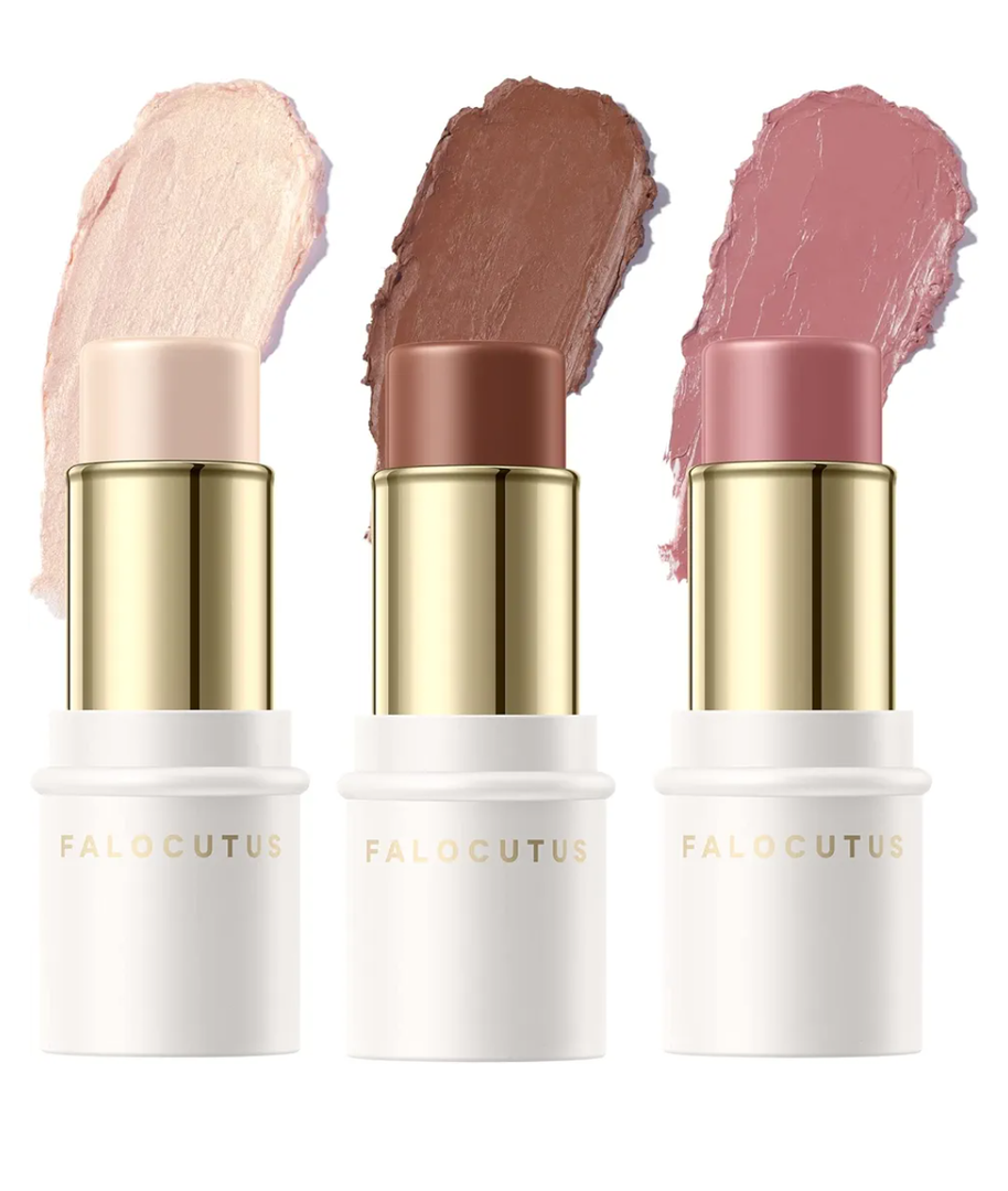 3 Pcs NEUTRAL Contour Stick Set,Cream Blush & Highlighter Bronzer Pen,Long Lasting & Smooth Natural Face Contouring Illuminator,Professional Makeup Kit for All SkinAmazon's Choice