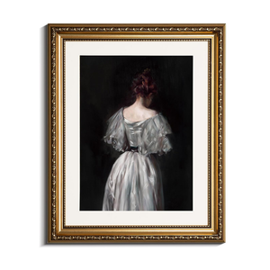 InSimSea Gold Picture Framed Wall Art, Living Room Bedroom Bathroom Seventeenth Century Lady Pictures Wall Decor, Canvas Print Art Home Decor, Antique Paintings with Frames 20x30 Inch