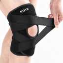 Knee Brace for Women Men Adjustable Cross Strap, Knee Braces for Meniscus Tear, Knee Pain Support with Side Stabilizers, Relieves ACL, MCL, Arthritis, Knee Pain for Patella Stability (Medium)