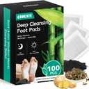 100-Count Deep Cleansing Foot Pads, Bamboo Vinegar & Ginger Foot Pads for Sleep Support, Stress & Fatigue Relief | Natural Foot Spa for Daily Wellness | Self-Care Gift for Family & Loved Ones