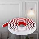 Peel and Stick Lightweight TPE Chair Rail, Molding Trim for Home Decoration & Wall Protection (Paintable White, 3m x 3.2cm)