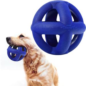 SuperChewy Tough Dog Cage Ball Toy | Lifetime Replacement | Strong Natural Rubber | Great Dog Fetch Toy | Chew Toys for Dogs | Ultra Durable Chew Toys for Aggressive Chewers | For Large Breeds (Large - 4 Inch / 8.5 oz) SuperChewy Tough Dog Cage Ball Toy | Lifetime Replacement | Strong Natural Rubber | Great Dog Fetch Toy | Chew Toys for Dogs | Ultra Durable Chew Toys for Aggressive Chewers | For Large Breeds (Large - 4 Inch / 8.5 oz)