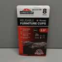 Furniture Cups X-PROTECTOR – 2.5" Caster Cups 8 PCS – Round Furniture Coasters – Ideal Bed Stoppers – Non Skid Furniture Pads with a Perfect Design – Rubber Furniture Pads - Protect Any Flooring!