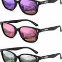 Polarized Sunglasses for Teens – UV400,Color Mirror Lenses,Matte Frame for Small Faces,Cycling & Outdoor