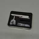 ROYAL [Made in Korea] Nose Hair Trimmer for Men Set, Birdie Set, with Nail Clippers and Tweezers, Manual, Battery-Free, Waterproof, Painless with Twelve Dual-Edged Blades, Patented Mechanism RET-4