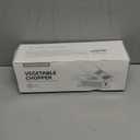 Vegetable Chopper Dicer with Container | Cheese Grater Mandoline Slicer Cabbage Shredder French Fry Cutter Stainless Steel for Veggie Onion Potato Fruit Food, Manual Hand Cooking Gadget for Kitchen (8 Blades, Gray)