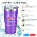 Geiserailie Christmas Aunt Gifts, Aunt Gifts, Aunt Ever Tumbler, Funny Birthday Gifts for Aunt, Presents for Aunt from Niece Nephew Sister, 20 oz Insulated Tumbler (Purple)