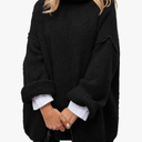 PRETTYGARDEN Oversized Sweaters for Women 2025 Chunky Turtleneck Sweater Fall Clothes Long Sleeve Tops Winter Clothing, Large