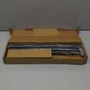 Heavy Duty Curtain Rods for Windows 28 to 48 Inch, 1 Inch Adjustable Black Curtain Rod with Easy Installation and Modern Design (A1,Black,30-60")