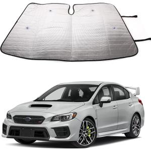 Windshield Sun Shade Compatible with Subaru WRX 2021 2020 2019 2018 2017 2016 2015 Accessories Sunshade Sun Visor Protector Foldable Blocks UV Rays Keep Your Car Cooler