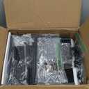 Furologee Nightstand with Fabric Drawer & Storage Shelf, Small Side Table for Small Space, 2 Tiers Industrial End Table for Living Room, Bedroom, Black Oak (1)