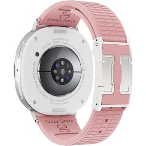 Sport Silicone Band Compatible with Samsung Galaxy Watch 8 Band 40mm 44mm/Galaxy Watch 8 Classic 46mm(2025), Soft Silicone Replacement Strap with Magnetic Buckle for Galaxy Watch 8 Women Men