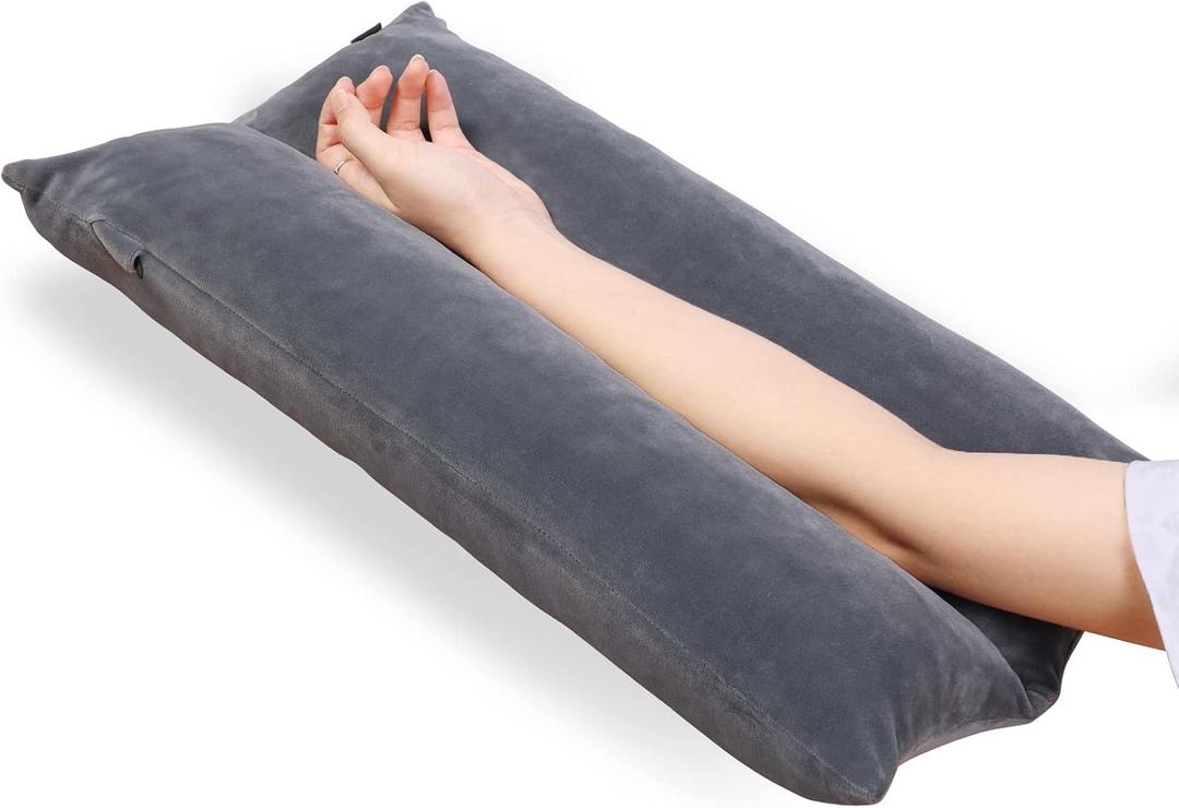 Arm Elevation Pillow Shredded Memory Foam Filled Arm Stabilizer Elevation Pillow for Swelling and Circulation Pain Relief for Shoulder Surgery and Leg Injury Washable Cover, Medium: 20.5"X11.8"X3"