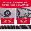 Pocket Hose 100 FT Copper Bullet Expandable Garden Hose w/10 Pattern Thumb Spray Nozzle AS SEEN ON TV 650psi 3/4 in Patented Lead-Free Ultra-Lightweight Solid Copper Anodized Aluminum