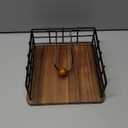 YINMIT Napkin Holder for Table, Farmhouse Napkin Holders with Weighted Arm, Wood Rustic Napkin Holders for Paper Napkins, Napkins Holder for Kitchen, Dining Table