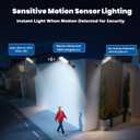 Solar Street Lights Outdoor Waterproof 9000W, Large Commercial Solar Powered Parking Lot Lighting Dusk to Dawn with Motion Sensor & Remote Control, 7000K Heavy Duty LED Street Lamp for Driveway, Yard, 9000W-1 Pack
