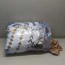 Geniospin King Size Comforter Set- 7 Pieces Boho Bed in a Bag, Western Bedding Set for All Seasons, Reversible Aztec Bedding, Lightweight Comforter Bed Set with Sheets, Pillowcases & Shams (Brown)