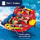 WOW Sports Take Control of the Ride 1 or 2 Person Inflatable Steerable Tube For Boating, 19-1090, One