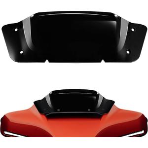 5" Windshield Black Windscreen Compatible for Harley Davidson CVO Street Glide FLHXSE 2023-Up, Street Glide FLHX 2024-Later (Vertical 5", Horizontal 7")