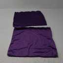 MIULEE Pack of 2, Velvet Soft Solid Decorative Square Throw Pillow Covers Set Cushion Cases Pillowcases for Sofa Bedroom Car18 x 18 Inch 45 x 45 Cm (Eggplant Purple)