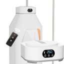 Portable Clothes Dryer, Compact & Foldable Electric Drying Machine for Home, Travel & RV, with Remote Control and Carry Bag (white)