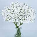 MAQIAHN 3 Baby Breath Artificial Flowers - Babies Breath Flowers Artificial Bulk Faux Flowers Bouquet White Flores Greenery Real Touch Fake Flowers Arrangements Wedding Centerpieces Tables Decorations