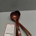 Soup Spoons - Luxury Teak Wood Ladle Set of 3  Chef-Grade, Eco-Friendly Wooden Cooking Utensils with Reinforced Neck Joint & Anti-Slip Notch Handle  Multi-Size, Gift-Ready Ladle Spoons Set