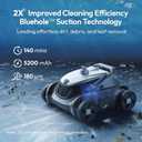 (2026 Upgrade) BUBLUE B10P Cordless Pool Vacuum for Above Ground Pool, 140-Min Runtime, Self-Parking Robotic Pool Cleaner with Bluehole Suction, DirtLock 2.0, Dual Motors for Pools Up to 1,076 Sq.Ft