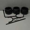 12 PCS Cauldron Halloween Decor, Large and Mini Black Plastic Hanging Cauldrons Serving Set, Spooky Witches Cauldron Desserts Candy Serving Bowls for Table Indoor Home Hocus Pocus Party Decorations