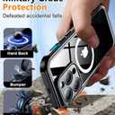 Temdan Magnetic for iPhone 14 Pro Case Waterproof,Built-in Screen Protector[IP68 Underwater][Upgrade Military Dropproof][Compatible with MagSafe] Full Body Shockproof for Phone Case 6.1'' - Blue