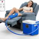 Cold Therapy Machine with Memory Function, Programmable Timer, Wireless Remote & Quiet Pump, Portable Ice Machine for Knee After Surgery, Ankle, Arm Relief, Ideal for Sports Injuries