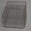 Egg Holder for Fridge, Automatically Rolling Egg Storage Container for Refrigerator,Large Capacity Egg Organizer for Fridge with Lid,Clear Plastic Dispenser, Tray & Bin -2 Layer