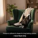 Womens Lace Babydoll V-Neck Lingerie Nightgown with Adjustable Straps, Lace Trim & Soft Modal Fabric (Black)
