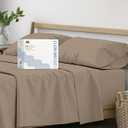 Mayfair Linen 6 Piece Bedding Bundle - 4 Piece Full-Sized Sheet Set with an Extra Pair of Pillowcases, 1000 Thread Count Egyptian Cotton Sateen Weave(Brown)