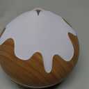 500ML Essential Oil Diffuser, Aromatherapy Diffuser with Remote Control, Multifunctional Air Diffusers for Home Office Room, Fragrance Aroma Diffuser with 7 Color LED & 2 Mist Mode, Brown